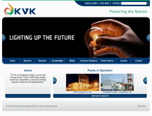 Tablet Screenshot of kvkenergy.com